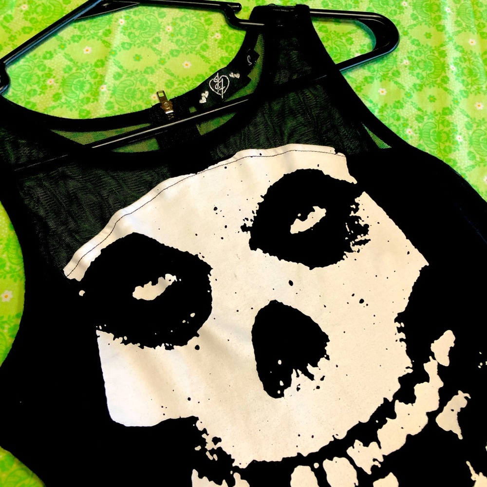Iron fist Misfits mesh back dress small